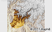 Physical Map of Mansehra, lighten