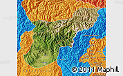 Satellite Map of Mansehra, political outside
