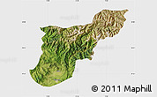 Satellite Map of Mansehra, single color outside