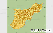Savanna Style Map of Mansehra, single color outside