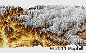 Physical Panoramic Map of Mansehra