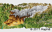 Physical Panoramic Map of Mansehra, satellite outside