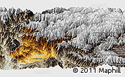 Physical Panoramic Map of Mansehra, semi-desaturated