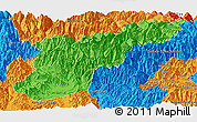 Political Panoramic Map of Mansehra