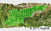 Political Panoramic Map of Mansehra, satellite outside