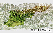 Satellite Panoramic Map of Mansehra, lighten