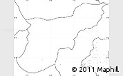 Blank Simple Map of Mansehra, no labels