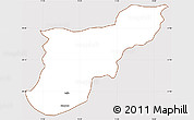 Classic Style Simple Map of Mansehra, cropped outside