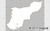 Gray Simple Map of Mansehra, cropped outside