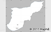 Gray Simple Map of Mansehra, single color outside