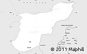 Silver Style Simple Map of Mansehra