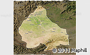 Satellite 3D Map of Peshawar, darken