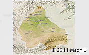 Satellite 3D Map of Peshawar, lighten