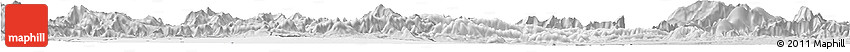 Silver Style Horizon Map of Peshawar