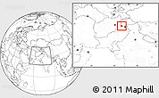 Blank Location Map of Peshawar, within the entire country