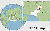 Savanna Style Location Map of Peshawar, highlighted country, within the entire country