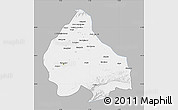 Gray Map of Peshawar, single color outside