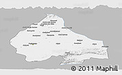Gray Panoramic Map of Peshawar, single color outside