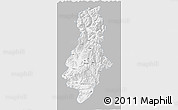 Gray 3D Map of Swat, single color outside