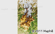 Physical 3D Map of Swat, satellite outside