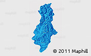 Political 3D Map of Swat, cropped outside