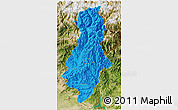 Political 3D Map of Swat, satellite outside