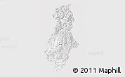 Silver Style 3D Map of Swat, single color outside