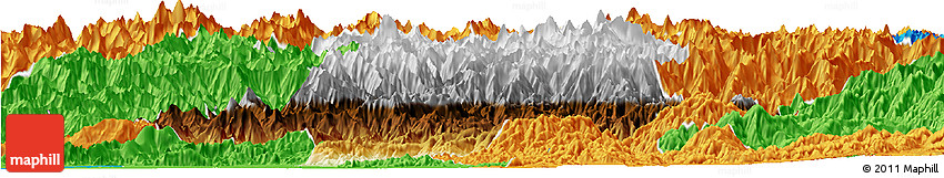 Physical Horizon Map of Swat, political outside Physical Horizon Map of Swat, political outside