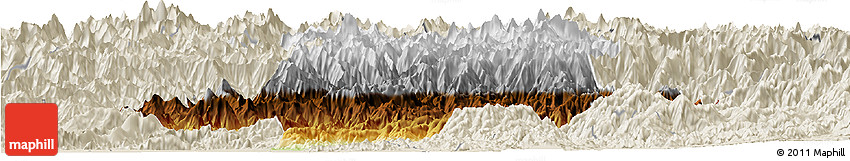 Physical Horizon Map of Swat, shaded relief outside Physical Horizon Map of Swat, shaded relief outside