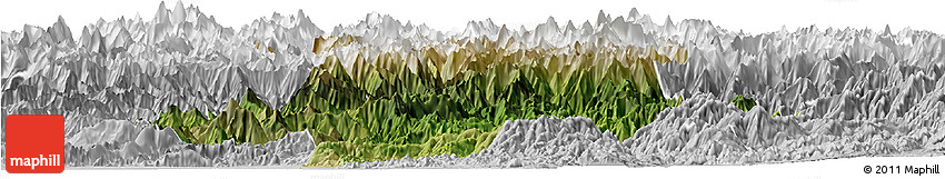 Satellite Horizon Map of Swat, lighten, desaturated