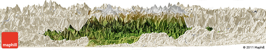 Satellite Horizon Map of Swat, shaded relief outside Satellite Horizon Map of Swat, shaded relief outside