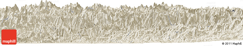 Shaded Relief Horizon Map of Swat Shaded Relief Horizon Map of Swat
