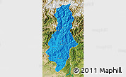 Political Map of Swat, satellite outside