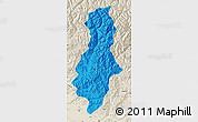 Political Map of Swat, shaded relief outside