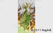 Satellite Map of Swat, physical outside