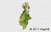 Satellite Map of Swat, single color outside