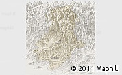 Shaded Relief Panoramic Map of Swat, lighten