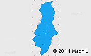 Political Simple Map of Swat, cropped outside