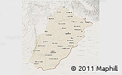Shaded Relief 3D Map of Punjab, lighten