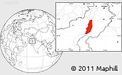 Blank Location Map of Dera Ghazi Khan