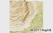 Satellite Panoramic Map of Dera Ghazi Khan