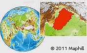 Physical Location Map of Punjab