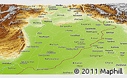 Physical Panoramic Map of Punjab