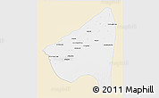 Classic Style 3D Map of Rahim Yar Khan, single color outside
