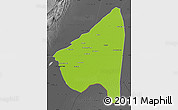 Physical Map of Rahim Yar Khan, darken, desaturated