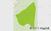 Physical Map of Rahim Yar Khan, lighten