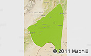 Physical Map of Rahim Yar Khan, satellite outside