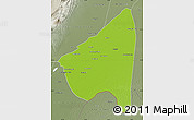 Physical Map of Rahim Yar Khan, semi-desaturated