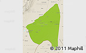 Physical Map of Rahim Yar Khan, shaded relief outside