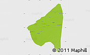 Physical Map of Rahim Yar Khan, single color outside